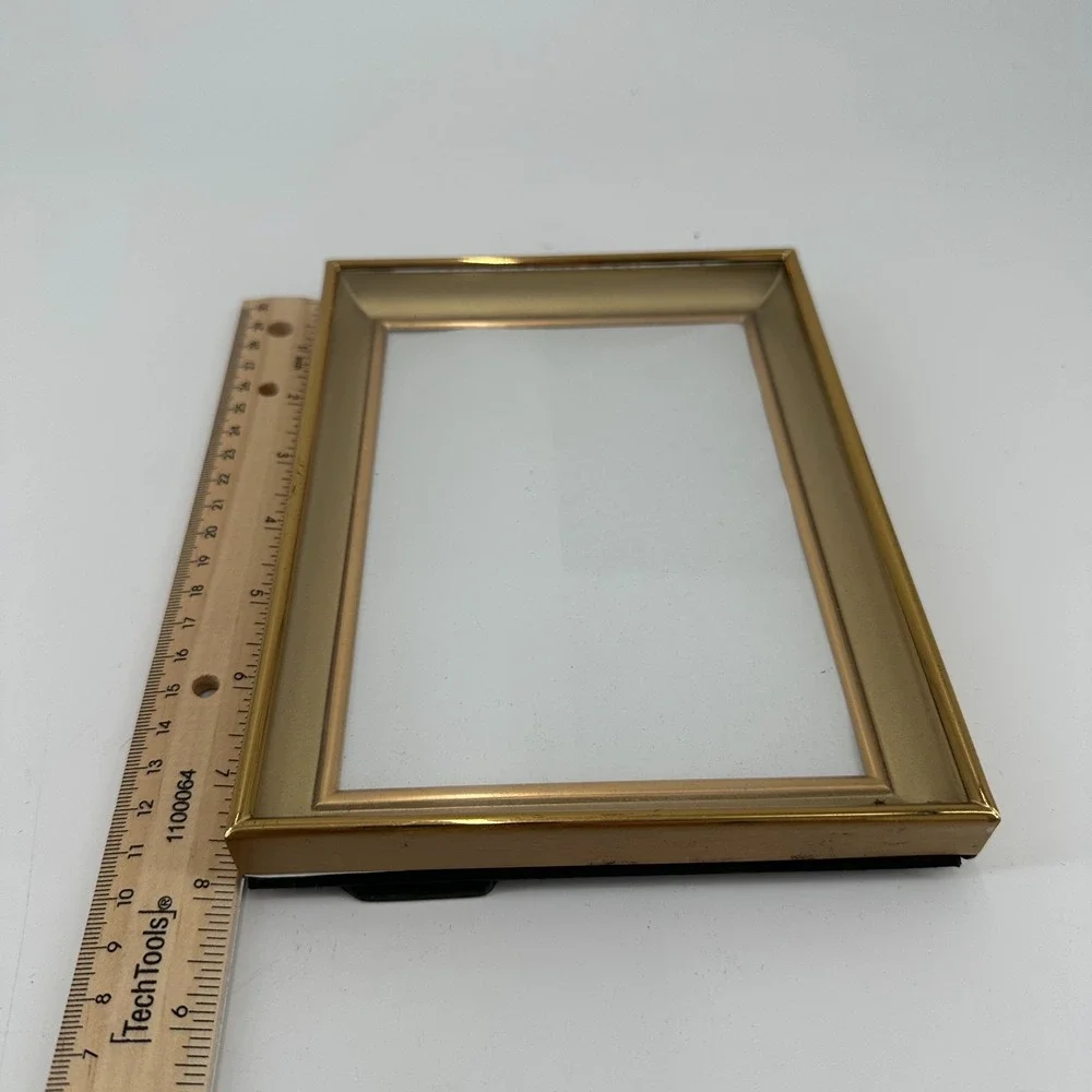 Vintage Gold Metal Brass Picture Frame‎ 5x7 - Tabletop Display MCM